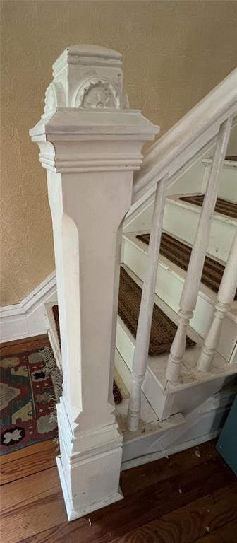 detailed view of wood finished floors