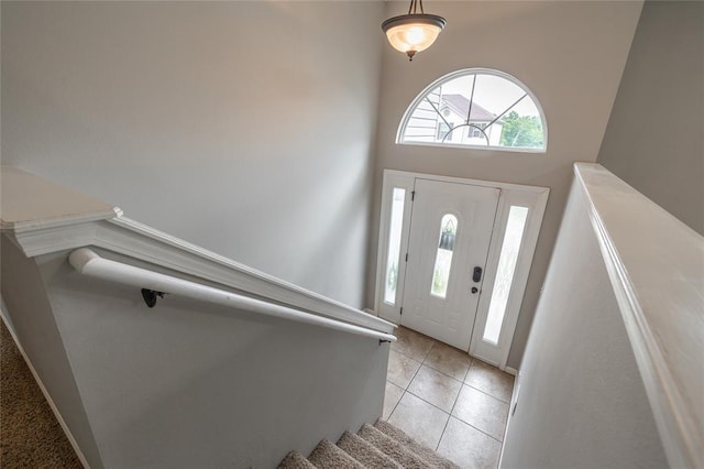 23529 Restore Rd, Waynesville, MO 65583 - entryway featuring stairway and light tile patterned flooring