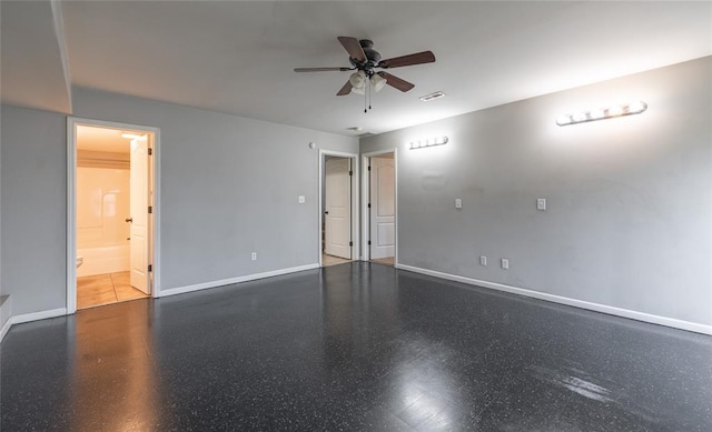 23529 Restore Rd, Waynesville, MO 65583 - spare room with a ceiling fan and baseboards