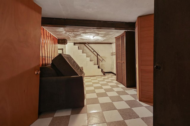 8909 Tutwiler Ave, Berkeley, MO 63134 - finished basement with light floors and stairway