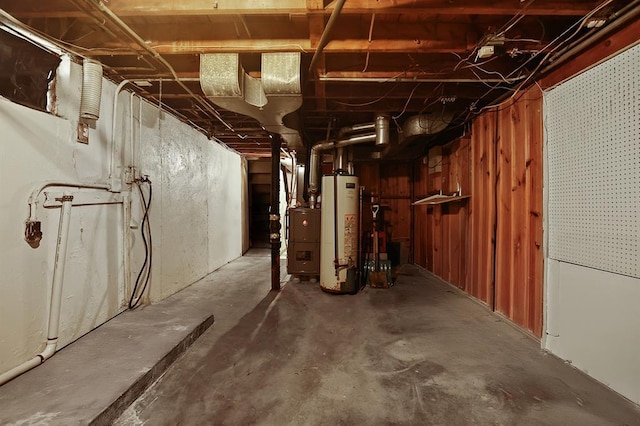 8909 Tutwiler Ave, Berkeley, MO 63134 - unfinished basement with water heater