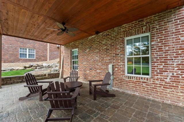 230 Merlot Ln, Saint Albans, MO 63073 - view of patio / terrace featuring a ceiling fan