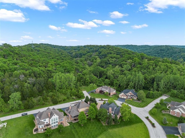 230 Merlot Ln, Saint Albans, MO 63073 - aerial view of property and surrounding area featuring a heavily wooded area and nearby suburban area