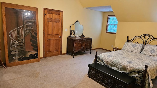 189 County Road 657, Cape Girardeau, MO 63701 - carpeted bedroom featuring baseboards and lofted ceiling