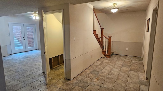 189 County Road 657, Cape Girardeau, MO 63701 - hallway with stairs and french doors