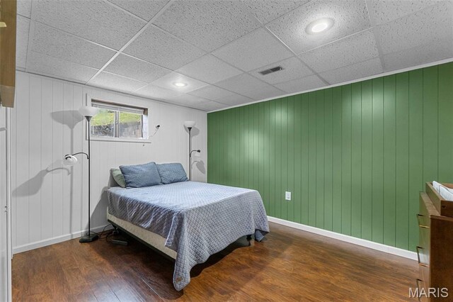 254 Rustic Hills Ln, Jackson, MO 63755 - bedroom with wood finished floors, baseboards, and a paneled ceiling