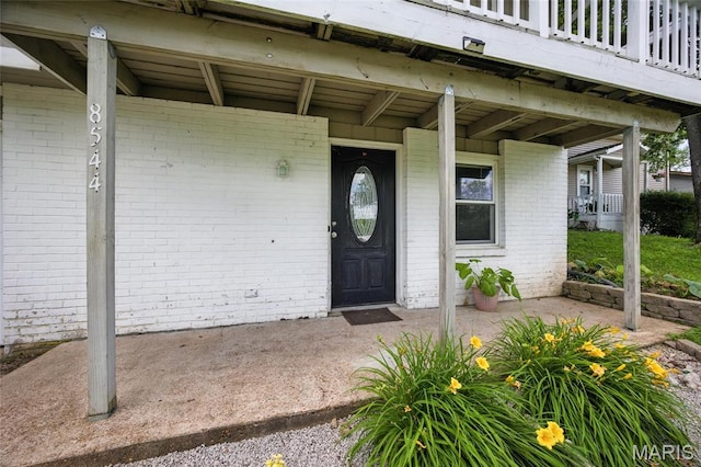 8544 Lake Dr, Cedar Hill, MO 63016 - entrance to property with brick siding