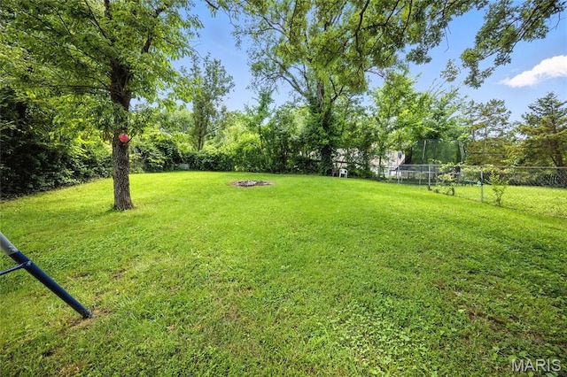 8544 Lake Dr, Cedar Hill, MO 63016 - view of yard with a fire pit
