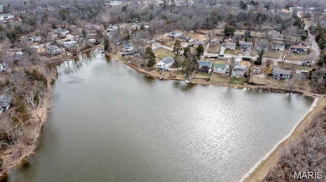 8544 Lake Dr, Cedar Hill, MO 63016 - aerial overview of property's location with a nearby body of water and nearby suburban area