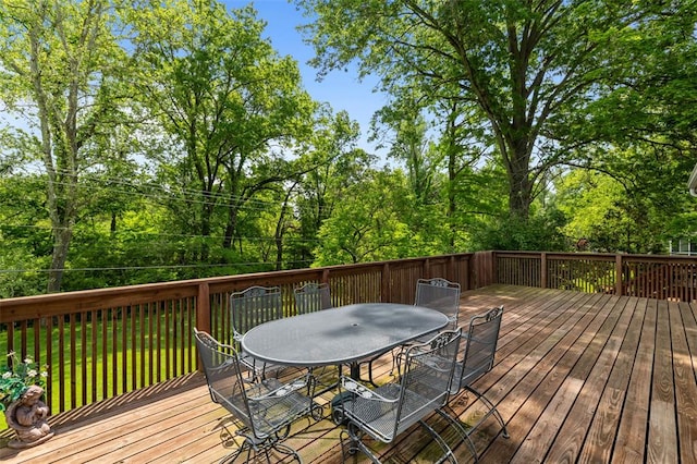 308 Wildbrier Dr, Ballwin, MO 63011 - deck with outdoor dining area