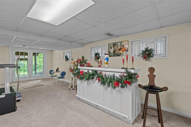 308 Wildbrier Dr, Ballwin, MO 63011 - reception featuring a drop ceiling