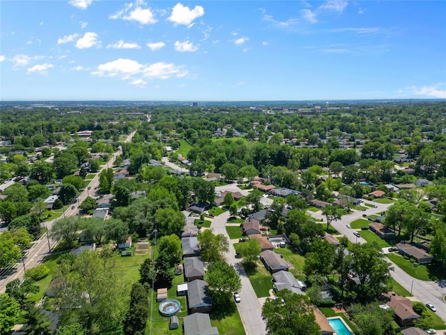 aerial perspective of suburban area