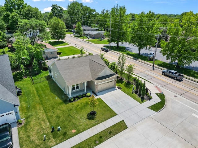 aerial view of property and surrounding area