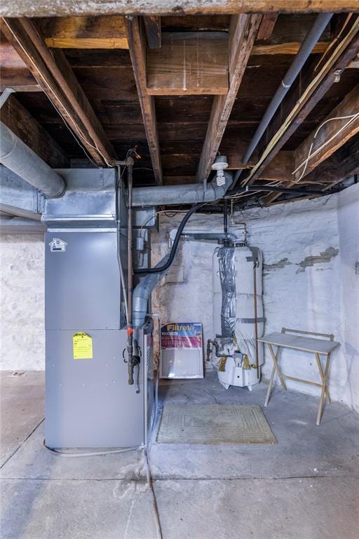 4526 Gibson Ave, Saint Louis, MO 63110 - unfinished basement with heating unit