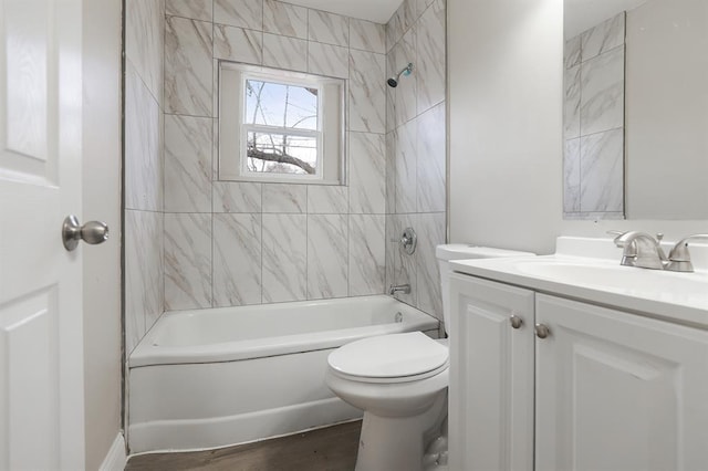 11893 Bridgevale Ave, Saint Louis, MO 63138 - full bathroom with toilet, vanity, and bathing tub / shower combination