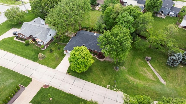 aerial perspective of suburban area