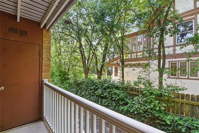 444 N Clay Ave Unit 2N, Kirkwood, MO 63122 - view of balcony