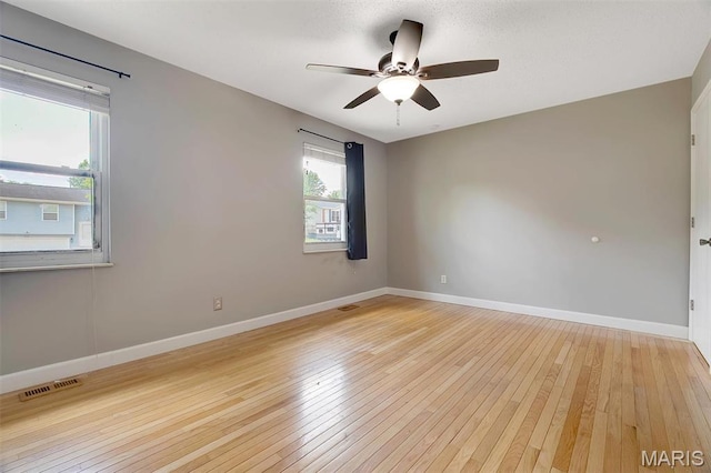 229 Stillbrook Estates Dr, Fenton, MO 63026 - empty room with light wood-style flooring and a ceiling fan