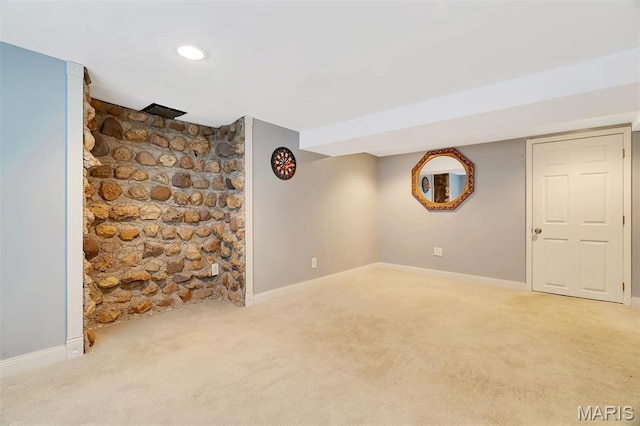 229 Stillbrook Estates Dr, Fenton, MO 63026 - finished basement with carpet flooring and recessed lighting