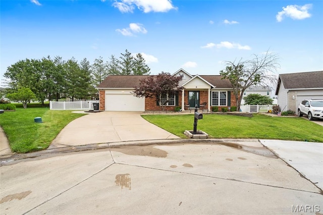 8 Baron Ridge Ct, Ofallon, MO 63366 - view of front facade with brick siding, driveway, and a garage