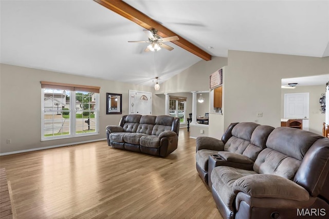 8 Baron Ridge Ct, Ofallon, MO 63366 - living area with a ceiling fan and light wood-style flooring