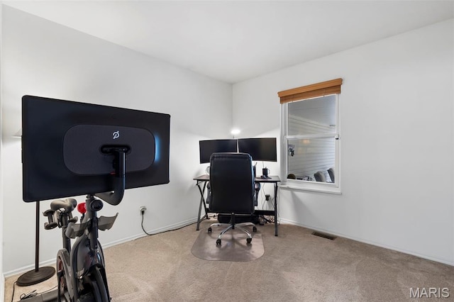 8 Baron Ridge Ct, Ofallon, MO 63366 - carpeted home office featuring baseboards