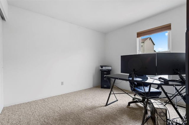 8 Baron Ridge Ct, Ofallon, MO 63366 - office area featuring carpet floors and baseboards