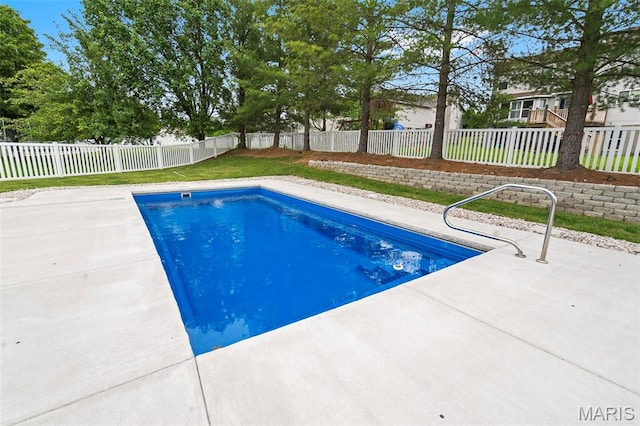 8 Baron Ridge Ct, Ofallon, MO 63366 - view of pool featuring a fenced backyard and a patio area