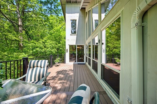 view of wooden terrace