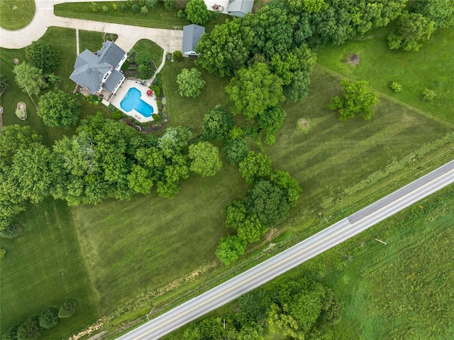 214 Townview Ct, Wentzville, MO 63385 - aerial view of a pool area