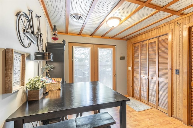 dining room featuring wood finished floors