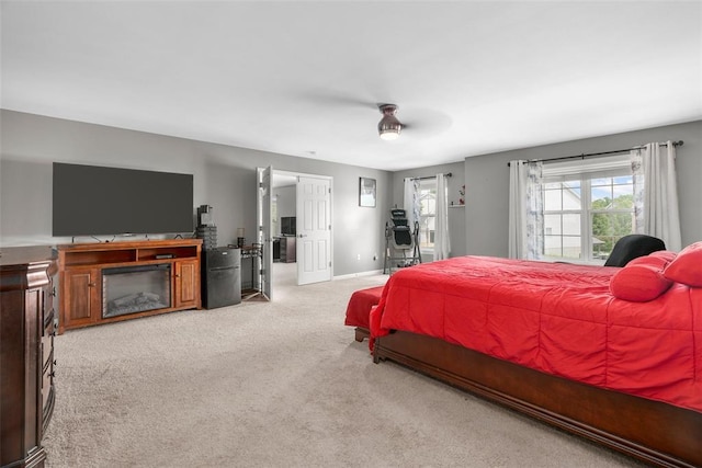 172 Snake River Dr, Dardenne Prairie, MO 63368 - bedroom with carpet flooring, ceiling fan, and baseboards