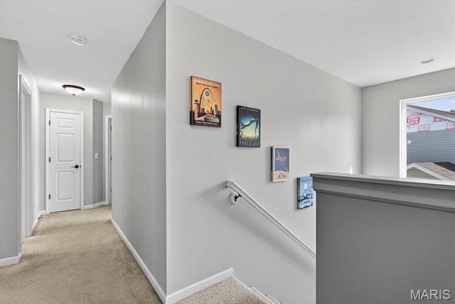 508 Frost Ct, Ofallon, IL 62269 - hall featuring an upstairs landing and light carpet
