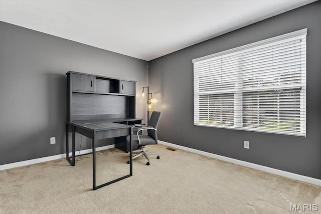 508 Frost Ct, Ofallon, IL 62269 - office area with light colored carpet and baseboards