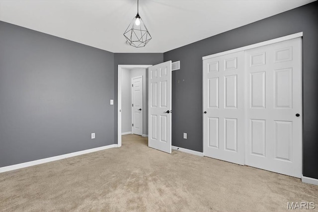 508 Frost Ct, Ofallon, IL 62269 - unfurnished bedroom featuring light carpet and a closet