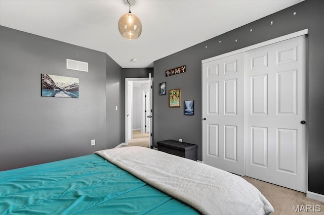 508 Frost Ct, Ofallon, IL 62269 - bedroom featuring light colored carpet and a closet