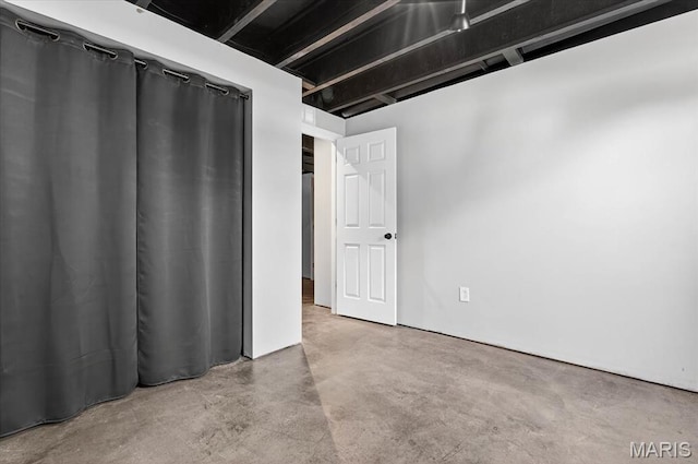 508 Frost Ct, Ofallon, IL 62269 - unfurnished bedroom with finished concrete floors