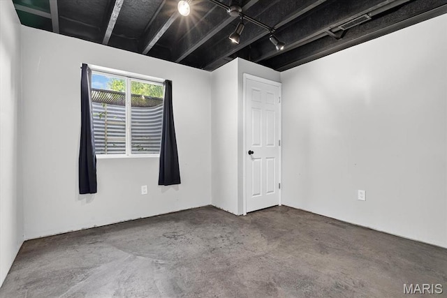 508 Frost Ct, Ofallon, IL 62269 - spare room featuring unfinished concrete flooring