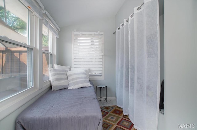 6504 Hoffman Ave, Saint Louis, MO 63139 - bedroom with lofted ceiling and baseboards