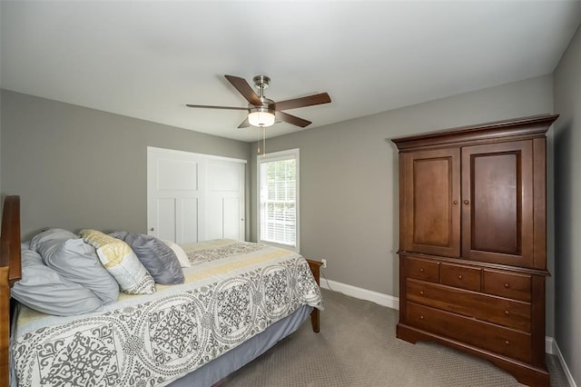 1026 Barry Ct, Kirkwood, MO 63122 - carpeted bedroom with baseboards and a ceiling fan