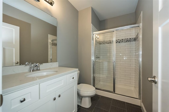 1026 Barry Ct, Kirkwood, MO 63122 - full bathroom with a shower stall, toilet, and vanity