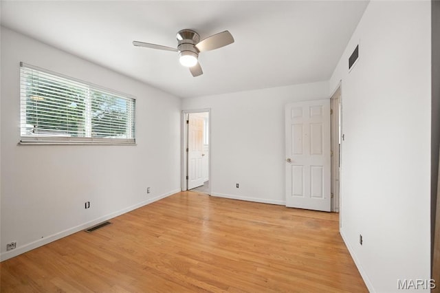 2649 Georgia Dr, Arnold, MO 63010 - unfurnished bedroom with light wood-style flooring and a ceiling fan