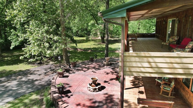 14938 Pike 139, Bowling Green, MO 63334 - view of wooden terrace