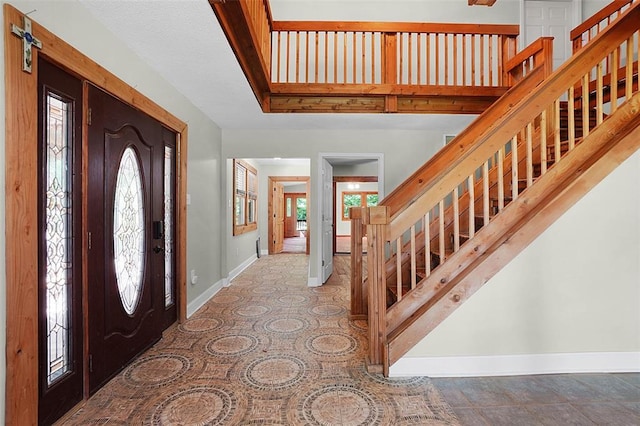 14938 Pike 139, Bowling Green, MO 63334 - entrance foyer featuring baseboards and stairway