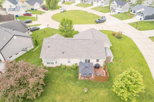 aerial perspective of suburban area
