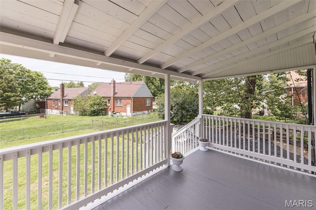 2235 Brown Rd, Overland, MO 63114 - fenced backyard featuring a residential view