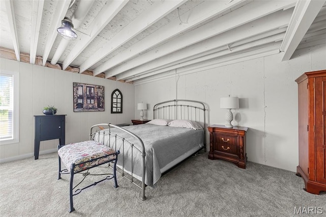 205 Stephanie Lynn Ct, Wentzville, MO 63385 - bedroom with beamed ceiling and carpet