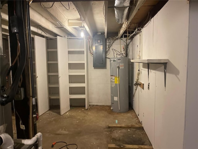 729 State Highway U, Burfordville, MO 63739 - unfinished below grade area featuring electric water heater and electric panel