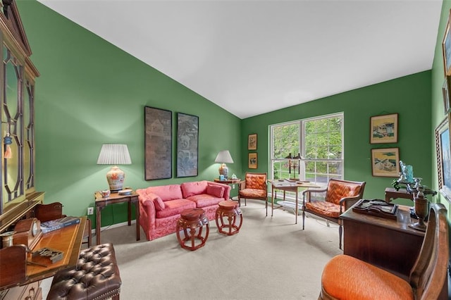 1008 Shire Ln, Eureka, MO 63025 - living room with lofted ceiling and carpet