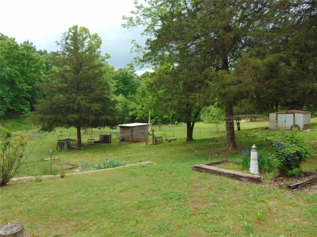 1184 Ripley 21n-10, Doniphan, MO 63935 - view of grassy yard with a shed and an outdoor structure